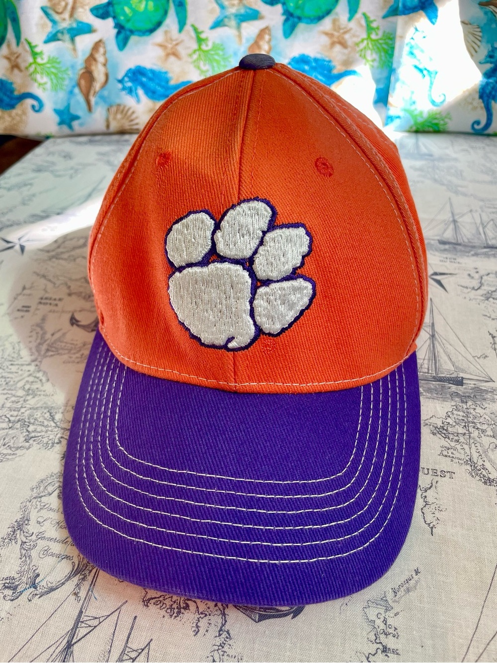 Clemson Tigers Russell Athletic Snapback Baseball Cap – Orange & Purple Paw Logo